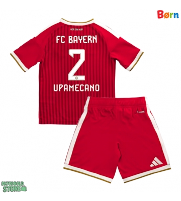Bayern Munich Dayot Upamecano #2 Replika Babytøj Hjemmebanesæt Børn 2026-27 Kortærmet (+ Korte bukser)